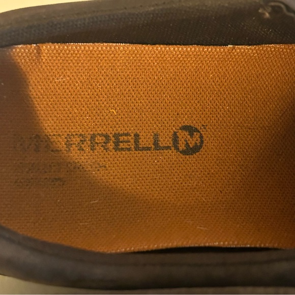 Merrell Dassie slip on buckle genuine leather espresso brown shoe slide clog 7.5 - Picture 5 of 7